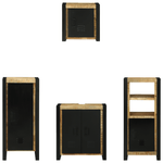 Casa si Gradina - Mobilier - Seturi de mobilier - Seturi baie - Set de mobilier pentru baie 4 pcs Maro Lemn de mango solid - Infinity.ro