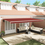 Casa si Gradina - Gradina si terasa - Umbrele si pavilioane - Pavilioane - Cortina Retractabila Portocalie si maro 600 x 300 cm tesatura - Infinity.ro