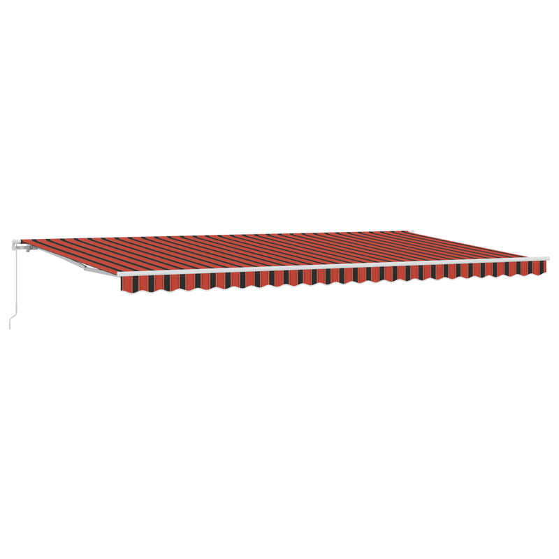 Casa si Gradina - Gradina si terasa - Umbrele si pavilioane - Pavilioane - Cortina Retractabila Portocalie si maro 600 x 300 cm tesatura - Infinity.ro