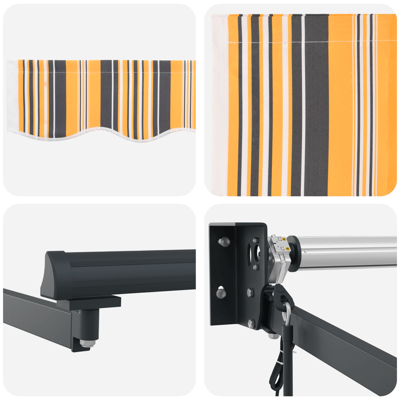 Casa si Gradina - Gradina si terasa - Umbrele si pavilioane - Pavilioane - Cortina Retractabila Multicolor 400x300 cm Tesatura - Infinity.ro