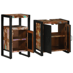 Casa si Gradina - Mobilier - Seturi de mobilier - Seturi baie - Set de mobilier pentru baie 2 pcs Maro Lemn masiv reciclat - Infinity.ro