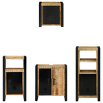 Casa si Gradina - Mobilier - Seturi de mobilier - Seturi baie - Set de mobilier pentru baie 4 pcs Maro Lemn de mango solid - Infinity.ro