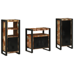 Casa si Gradina - Mobilier - Seturi de mobilier - Seturi baie - Set de mobilier pentru baie cu raft 3 pcs Lemn recuperat solid - Infinity.ro