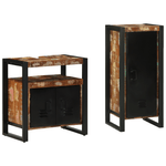 Casa si Gradina - Mobilier - Seturi de mobilier - Seturi baie - Set de mobilier pentru baie cu raft 2 pcs Lemn recuperat solid - Infinity.ro