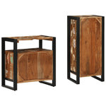 Casa si Gradina - Mobilier - Seturi de mobilier - Seturi baie - Set de mobilier pentru baie cu raft 2 pcs Lemn recuperat solid - Infinity.ro