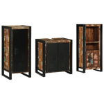 Casa si Gradina - Mobilier - Seturi de mobilier - Seturi baie - Set de mobilier pentru baie cu raft 3 pcs Lemn recuperat solid - Infinity.ro