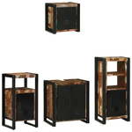 Casa si Gradina - Mobilier - Seturi de mobilier - Seturi baie - Set de mobilier pentru baie cu raft 4 pcs Lemn recuperat solid - Infinity.ro