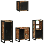 Casa si Gradina - Mobilier - Seturi de mobilier - Seturi baie - Set de mobilier pentru baie cu raft 4 pcs Lemn recuperat solid - Infinity.ro