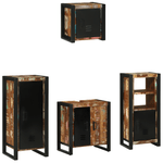 Casa si Gradina - Mobilier - Seturi de mobilier - Seturi baie - Set de mobilier pentru baie cu raft 4 pcs Lemn recuperat solid - Infinity.ro