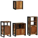 Casa si Gradina - Mobilier - Seturi de mobilier - Seturi baie - Set de mobilier pentru baie cu raft 4 pcs Lemn recuperat solid - Infinity.ro
