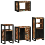 Casa si Gradina - Mobilier - Seturi de mobilier - Seturi baie - Set de mobilier pentru baie cu raft 4 pcs Lemn recuperat solid - Infinity.ro