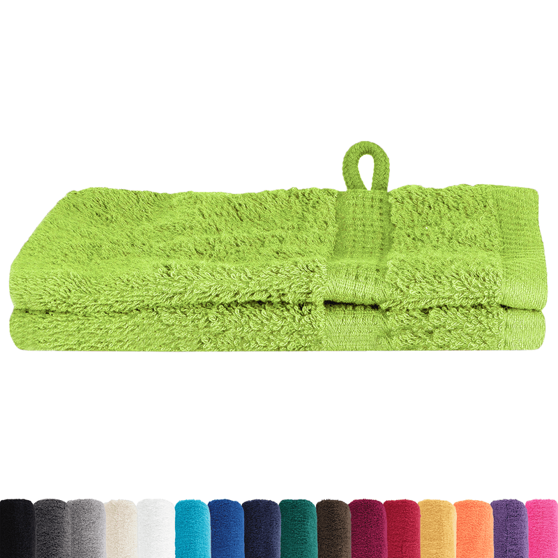Casa si Gradina - Textile si covoare - Textile baie - Prosoape - Prosoape de baie 2 pcs Verde mar 15 x 21 cm Bumbac - Infinity.ro