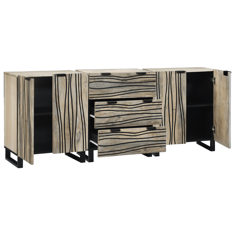 Casa si Gradina - Mobilier - Seturi de mobilier - Seturi baie - Set de mobilier pentru baie 3 pcs Alb 180 x 33 x 75 cm - Infinity.ro