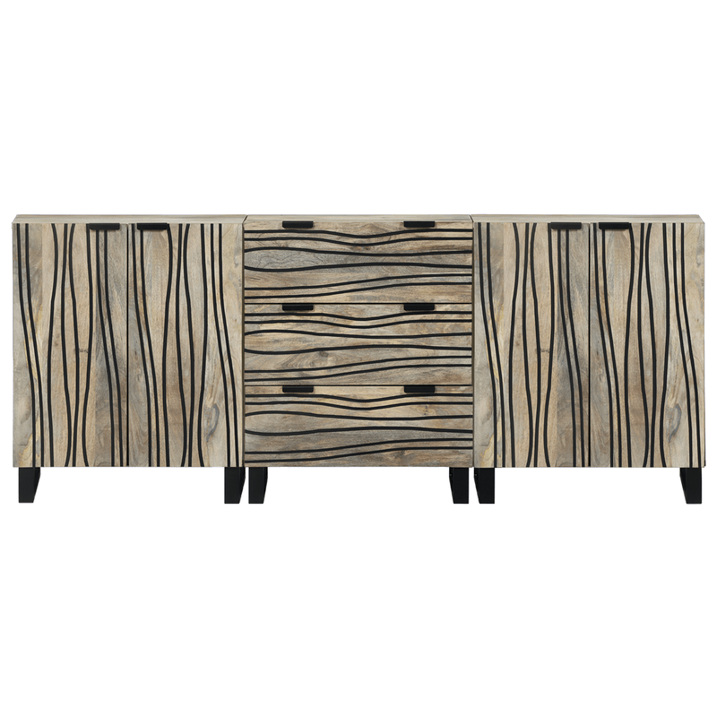Casa si Gradina - Mobilier - Seturi de mobilier - Seturi baie - Set de mobilier pentru baie 3 pcs Alb 180 x 33 x 75 cm - Infinity.ro