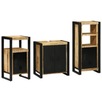 Casa si Gradina - Mobilier - Seturi de mobilier - Seturi baie - Set de mobilier pentru baie 3 pcs Maro Lemn de mango solid - Infinity.ro