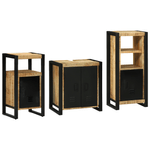 Casa si Gradina - Mobilier - Seturi de mobilier - Seturi baie - Set de mobilier pentru baie 3 pcs Maro Lemn de mango solid - Infinity.ro