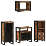 Casa si Gradina - Mobilier - Seturi de mobilier - Seturi baie - Set de mobilier pentru baie cu raft 4 pcs Lemn recuperat solid - Infinity.ro