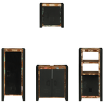 Casa si Gradina - Mobilier - Seturi de mobilier - Seturi baie - Set de mobilier pentru baie cu raft 4 pcs Lemn recuperat solid - Infinity.ro