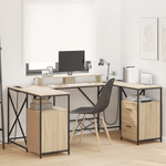 Casa si Gradina - Mobilier - Mese si birouri - Birouri - Birou cu sertar Sonoma oak 182 x 101 x 87.5 cm Lemn compozit - Infinity.ro