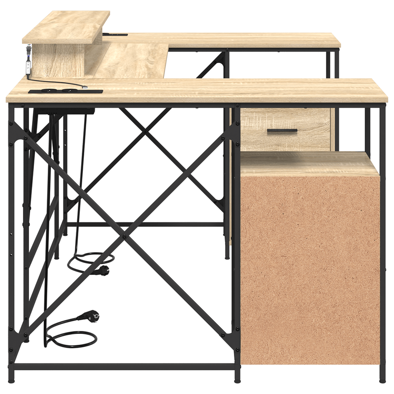 Casa si Gradina - Mobilier - Mese si birouri - Birouri - Birou cu sertar Sonoma oak 182 x 101 x 87.5 cm Lemn compozit - Infinity.ro