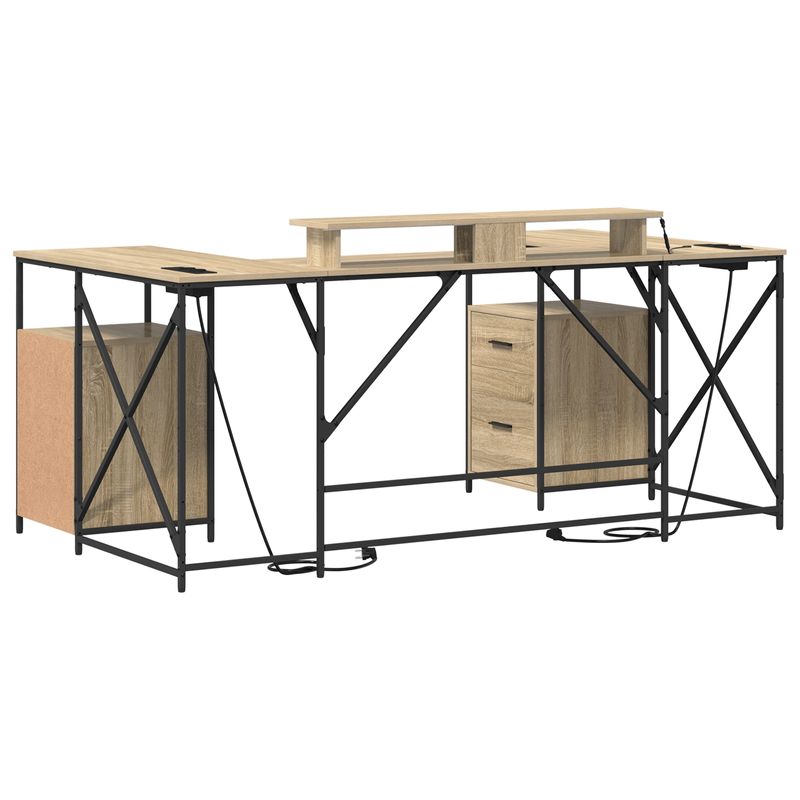Casa si Gradina - Mobilier - Mese si birouri - Birouri - Birou cu sertar Sonoma oak 182 x 101 x 87.5 cm Lemn compozit - Infinity.ro