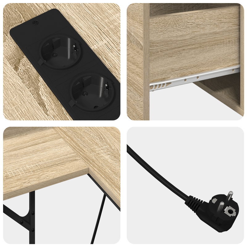 Casa si Gradina - Mobilier - Mese si birouri - Birouri - Birou cu sertar Sonoma oak 182 x 101 x 87.5 cm Lemn compozit - Infinity.ro