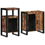 Casa si Gradina - Mobilier - Seturi de mobilier - Seturi baie - Set de mobilier pentru baie 2 pcs Maro Lemn masiv reciclat - Infinity.ro