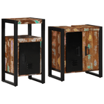 Casa si Gradina - Mobilier - Seturi de mobilier - Seturi baie - Set de mobilier pentru baie 2 pcs Maro Lemn masiv reciclat - Infinity.ro