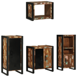 Casa si Gradina - Mobilier - Seturi de mobilier - Seturi baie - Set de mobilier pentru baie cu raft 4 pcs Lemn recuperat solid - Infinity.ro
