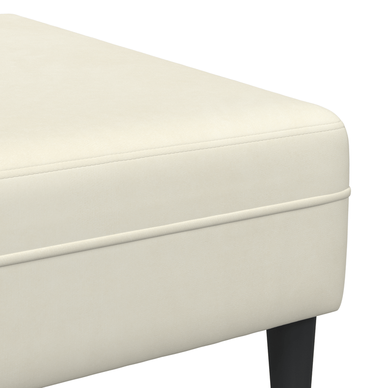 Casa si Gradina - Mobilier - Canapele si coltare - Canapele - Canapea din catifea cu perna cu perna 3 pcs Crem 208 cm Catifea - Infinity.ro