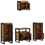 Casa si Gradina - Mobilier - Seturi de mobilier - Seturi baie - Set de mobilier pentru baie cu raft 4 pcs Lemn recuperat solid - Infinity.ro