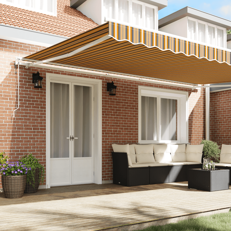 Casa si Gradina - Gradina si terasa - Umbrele si pavilioane - Pavilioane - Cortina Retractabila Multicolor 500 x 300 cm Tesatura - Infinity.ro
