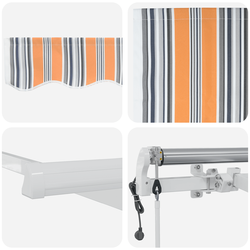 Casa si Gradina - Gradina si terasa - Umbrele si pavilioane - Pavilioane - Cortina Retractabila Multicolor 300 x 250 cm Tesatura - Infinity.ro