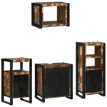 Casa si Gradina - Mobilier - Seturi de mobilier - Seturi baie - Set de mobilier pentru baie cu raft 4 pcs Lemn recuperat solid - Infinity.ro