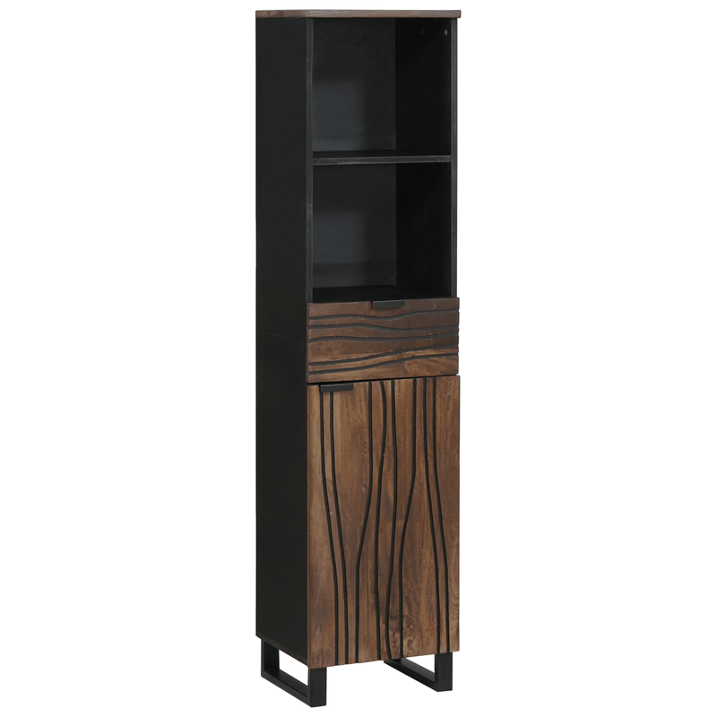 Casa si Gradina - Mobilier - Seturi de mobilier - Seturi baie - Set de mobilier pentru baie 3 pcs Maro Nuc 38 x 33 x 160 cm - Infinity.ro