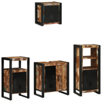 Casa si Gradina - Mobilier - Seturi de mobilier - Seturi baie - Set de mobilier pentru baie cu raft 4 pcs Lemn recuperat solid - Infinity.ro