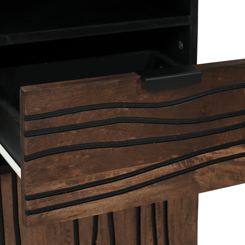 Casa si Gradina - Mobilier - Seturi de mobilier - Seturi baie - Set de mobilier pentru baie 3 pcs Maro Nuc 38 x 33 x 160 cm - Infinity.ro
