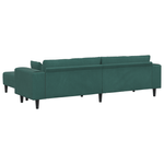 Casa si Gradina - Mobilier - Canapele si coltare - Canapele - Canapea din catifea cu perna cu perna 3 pcs Verde inchis 208 cm Catifea - Infinity.ro