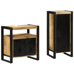 Casa si Gradina - Mobilier - Seturi de mobilier - Seturi baie - Set de mobilier pentru baie 2 pcs Maro Lemn de mango solid - Infinity.ro
