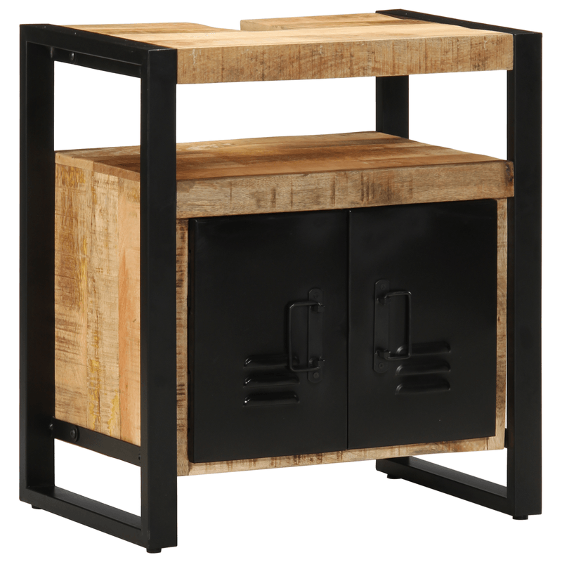 Casa si Gradina - Mobilier - Seturi de mobilier - Seturi baie - Set de mobilier pentru baie 2 pcs Maro Lemn de mango solid - Infinity.ro