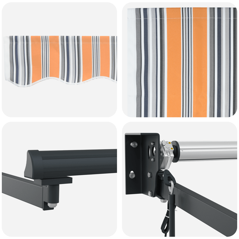 Casa si Gradina - Gradina si terasa - Umbrele si pavilioane - Pavilioane - Cortina Retractabila Multicolor 300x250 cm Tesatura - Infinity.ro