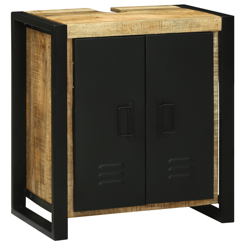 Casa si Gradina - Mobilier - Seturi de mobilier - Seturi baie - Set de mobilier pentru baie 3 pcs Maro Lemn de mango solid - Infinity.ro