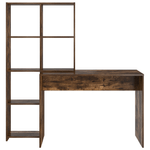 Casa si Gradina - Mobilier - Mese si birouri - Birouri - Birou cu raft Stejar afumat 138.5 x 55 x 143 cm Lemn compozit - Infinity.ro