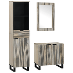 Casa si Gradina - Mobilier - Seturi de mobilier - Seturi baie - Set de mobilier pentru baie 3 pcs Alb 38 x 33 x 160 cm - Infinity.ro