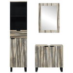 Casa si Gradina - Mobilier - Seturi de mobilier - Seturi baie - Set de mobilier pentru baie 3 pcs Alb 38 x 33 x 160 cm - Infinity.ro