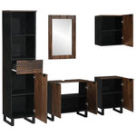 Casa si Gradina - Mobilier - Seturi de mobilier - Seturi baie - Set de mobilier pentru baie 5 pcs Alb 38 x 33 x 160 cm - Infinity.ro