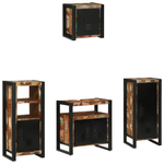 Casa si Gradina - Mobilier - Seturi de mobilier - Seturi baie - Set de mobilier pentru baie cu raft 4 pcs Lemn recuperat solid - Infinity.ro