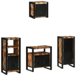 Casa si Gradina - Mobilier - Seturi de mobilier - Seturi baie - Set de mobilier pentru baie cu raft 4 pcs Lemn recuperat solid - Infinity.ro