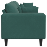 Casa si Gradina - Mobilier - Canapele si coltare - Canapele - Canapea din catifea cu perna cu perna Verde inchis 208 cm Catifea - Infinity.ro