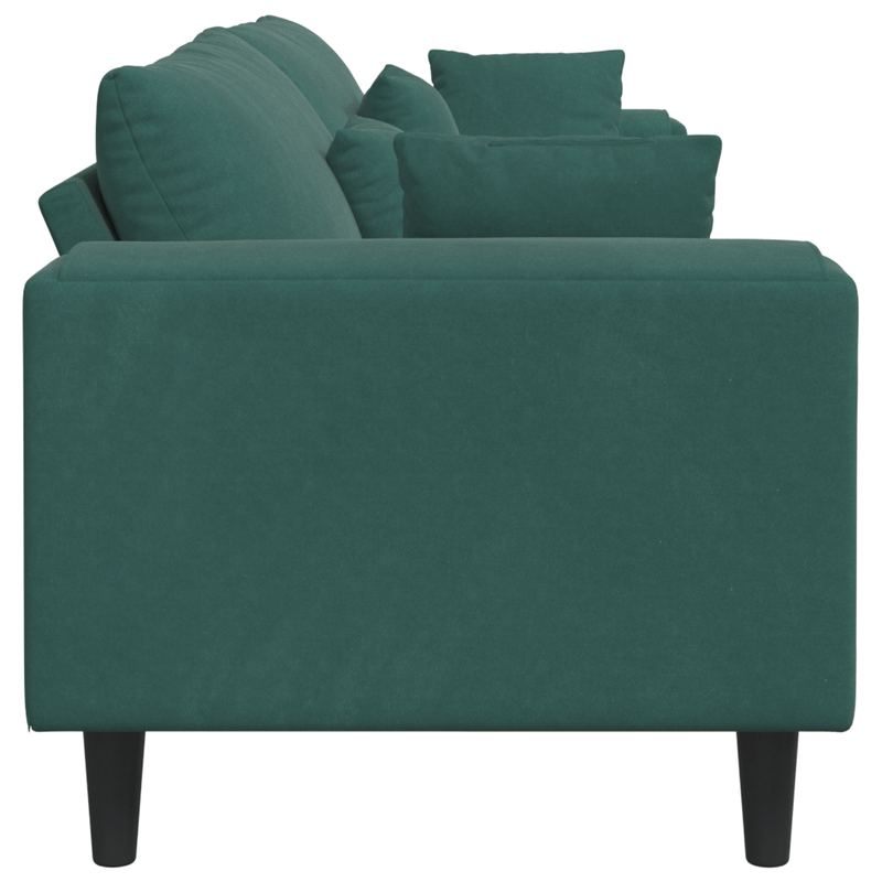 Casa si Gradina - Mobilier - Canapele si coltare - Canapele - Canapea din catifea cu perna cu perna Verde inchis 208 cm Catifea - Infinity.ro